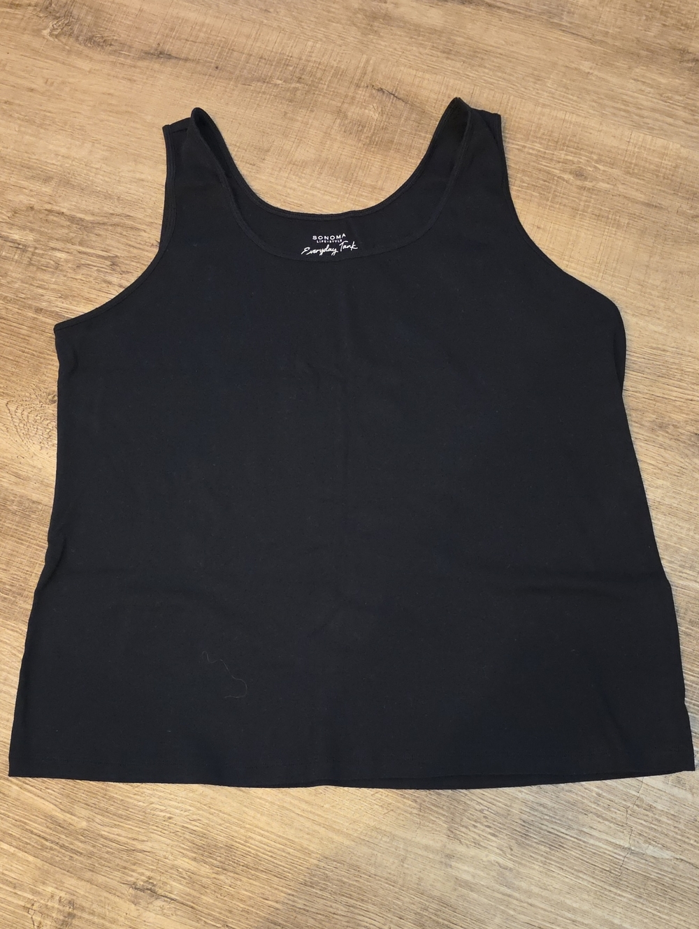 Sonoma Black Scoop Neck Tank Top